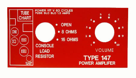 Label 147 Leslie Amplifier
