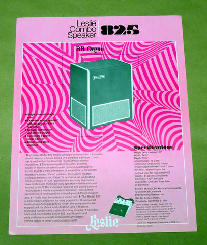 825 Leslie Speaker Product Brochure