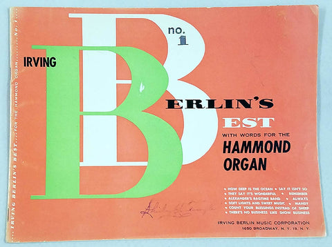 Berlin's Best ( Songs for the Hammond Organ )