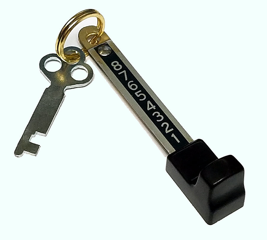 Locking Key "B" style Drawbar Keychain