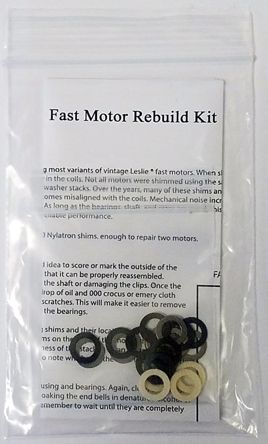 Fast Motor Rebuild Kit for Leslie Speakers ( 2 motors )