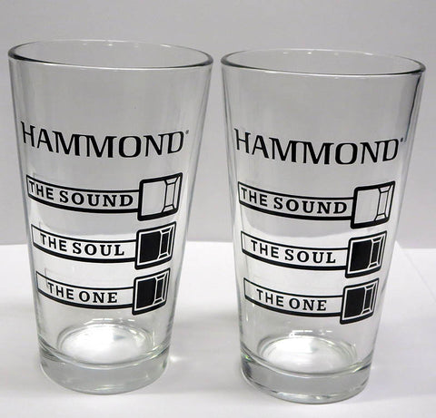 Hammond Organ Drawbar Pint Glass (Pair)