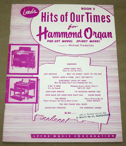 Hits of Our Times for the Hammond Organ #2