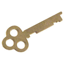 Locking Key for Hammond Organ models: CV,C2,C3,D,DV,D-100,RT,RT2,RT3,