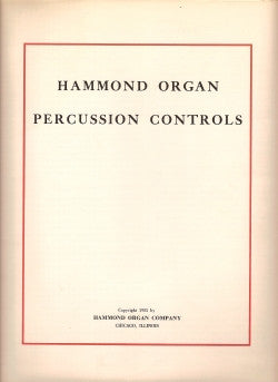 Hammond Organ Percussion Controls