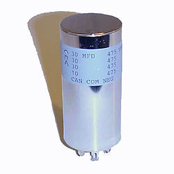 Electrolytic filter can capacitor for Leslie Speaker