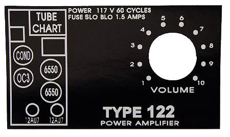 Label 122 Leslie Amplifier