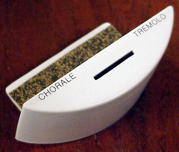 Chorale / Tremolo Half Moon Switch (case only in white) – BB Organ