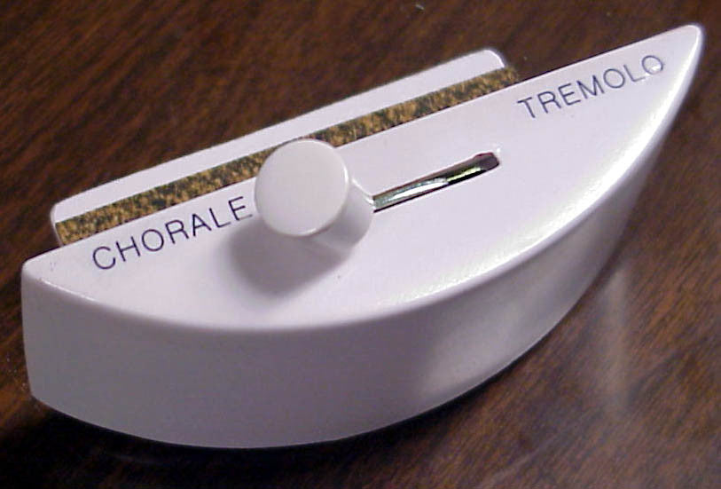 Chorale / Tremolo Half Moon Switch assembly in White